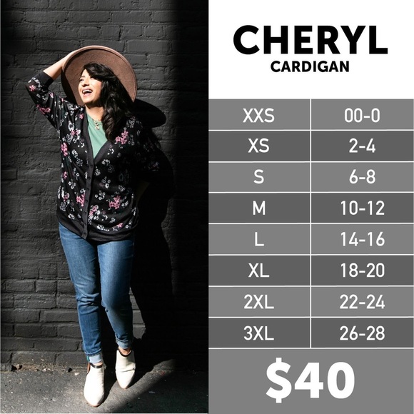 BNWT LuLaRoe size Small Cheryl Cardigan - Picture 6 of 8